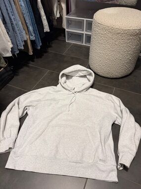 Aritzia Light Gray Pullover Hoodie